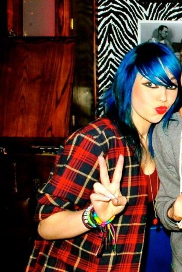 blue hair
