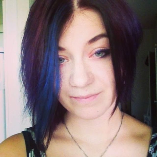 blue hairchalk