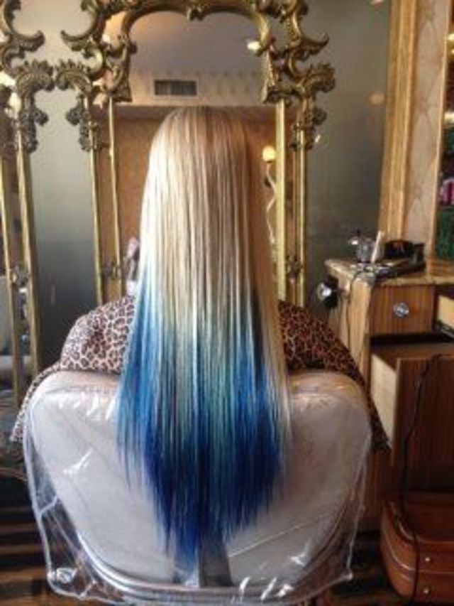 blue ombre 
