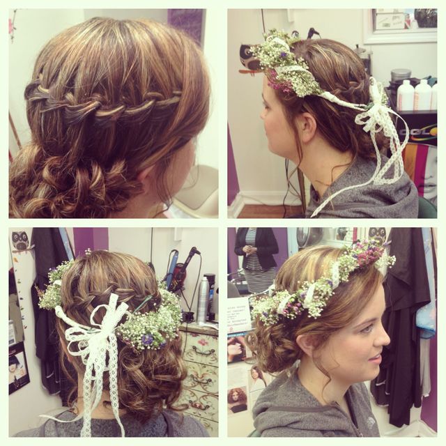 bohemian braid updo