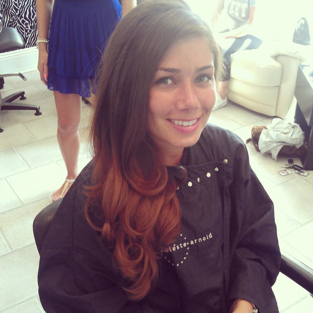bouncy blow dry-Nicky Sanderson!