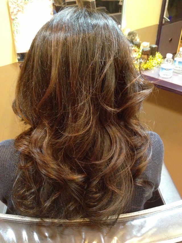 bouncy curls