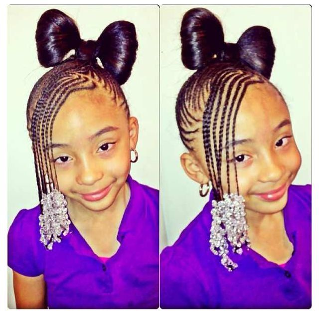 bow bun x braids