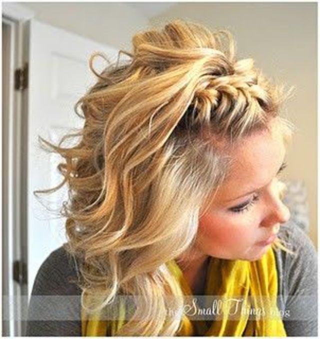 braid &amp; large curl