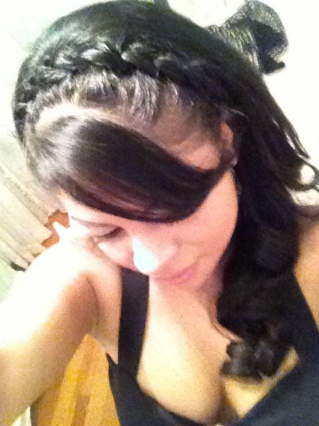braid as a headband 