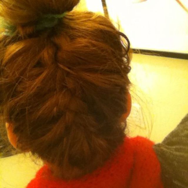 braid into bun