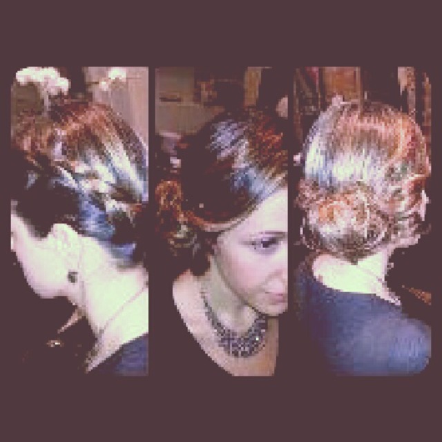 braid messy updo