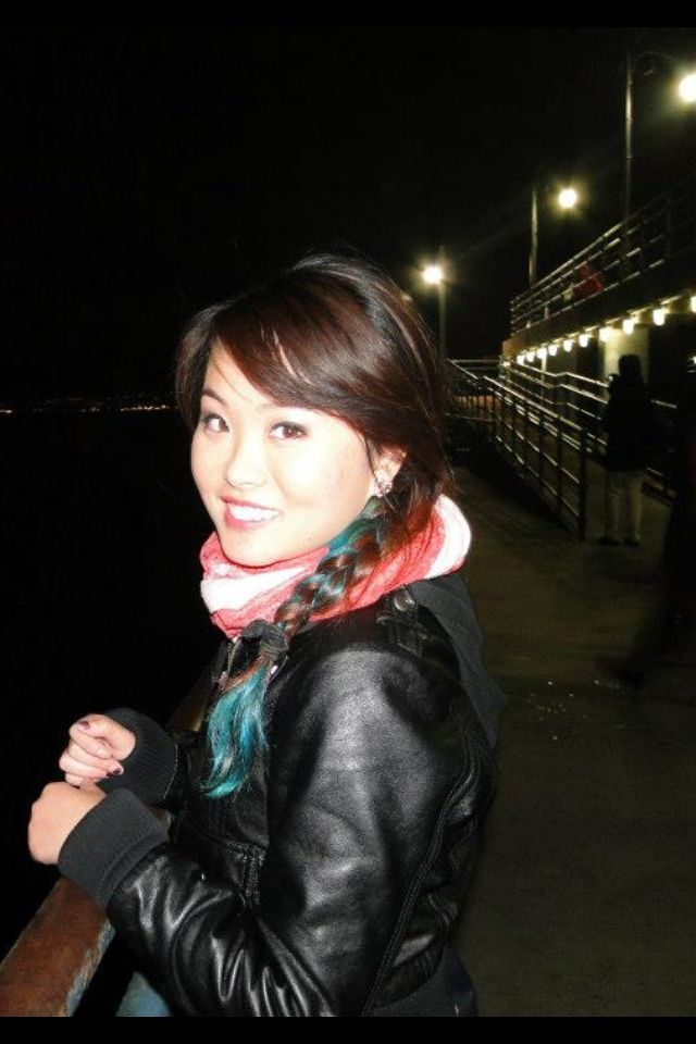 braid with a touch of teal