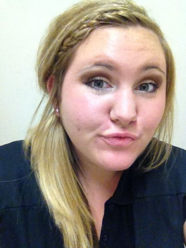 braided bangs and a pony