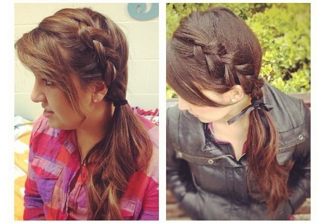 braided side pony