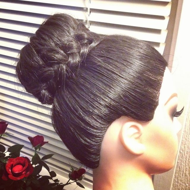 braided sock bun