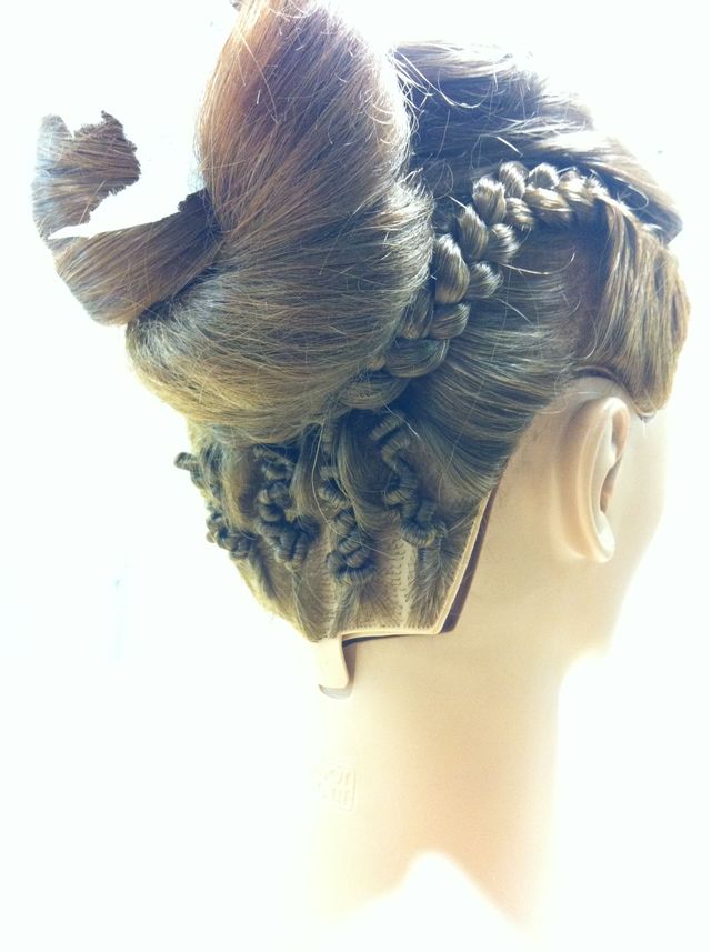 braided up do back view 