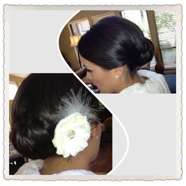 bridal chignon