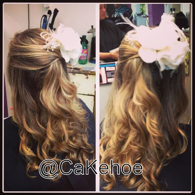 bridal half updo