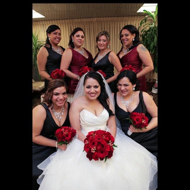 bridal party hair