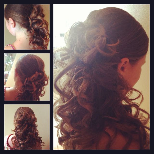bridesmaid hair 