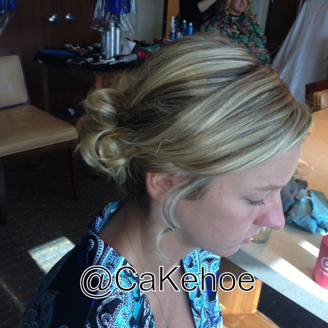 bridesmaid soft updo