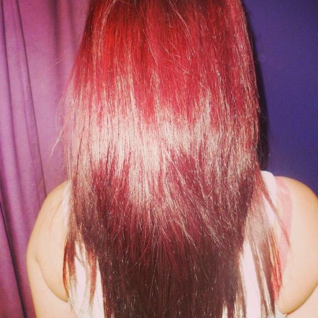 bright red
