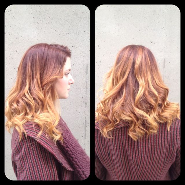 brilliant ginger ombré 