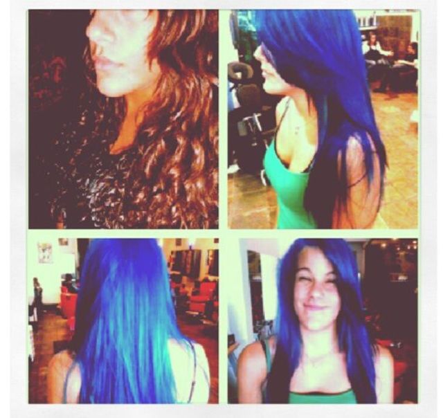 brown to blue 