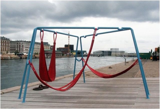 copenhagen street public furniture hammocks swings 11-1
