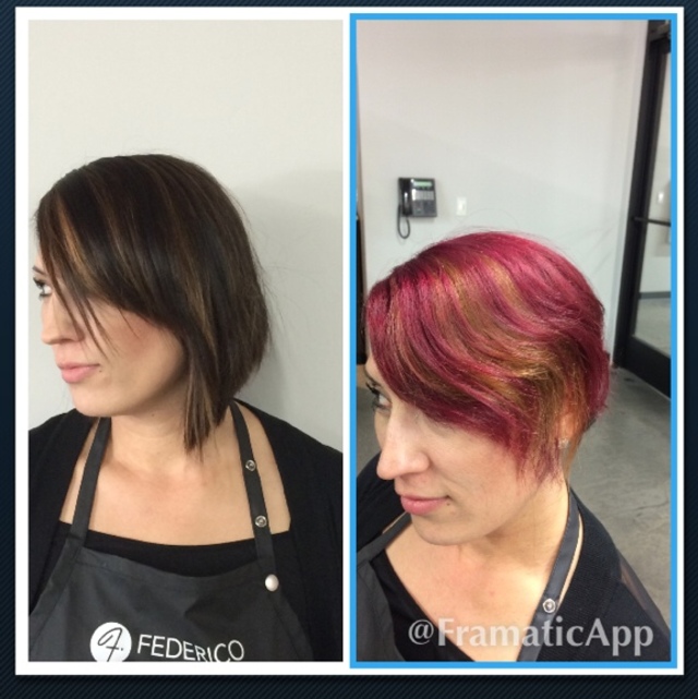 Block coloring! Hair and photo: Nicole Young