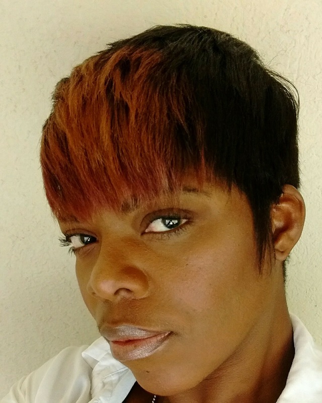 Tousled pixie cut