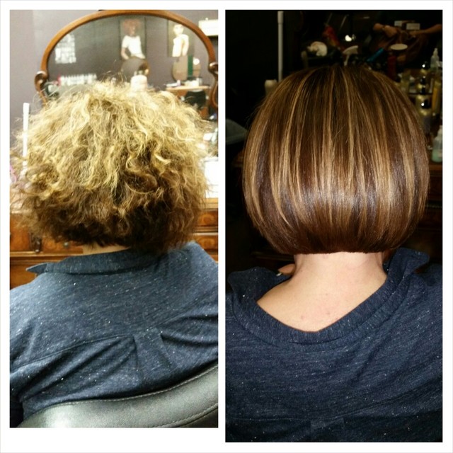 Before and after using #cezanne perfect finish keratin smoothing g 
