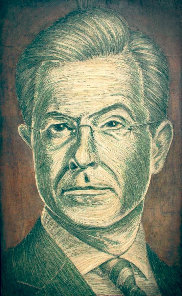 shredded money portraits