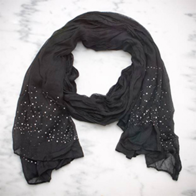 Papyrus Black Confetti Scarf