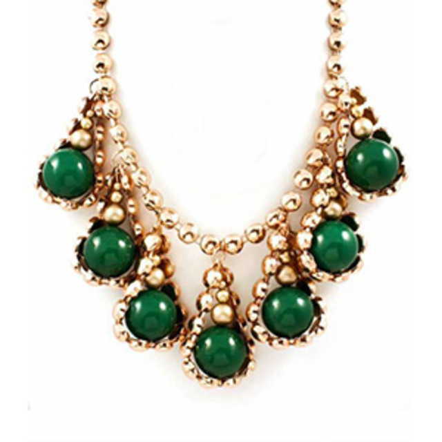 Pinky Thumb Alexandira Marble Drop Necklace