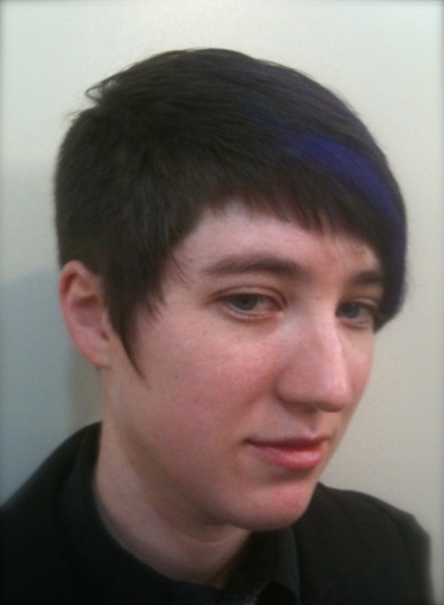 short and blue