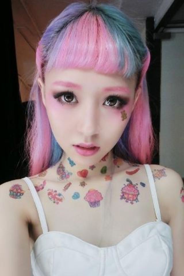 candy coloured