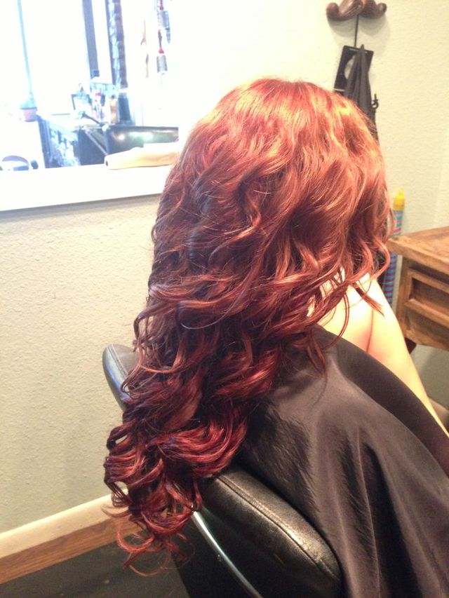 cascading red