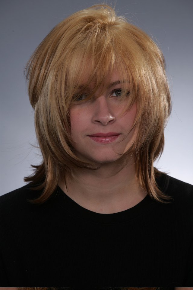 Blond Shaggy Layers