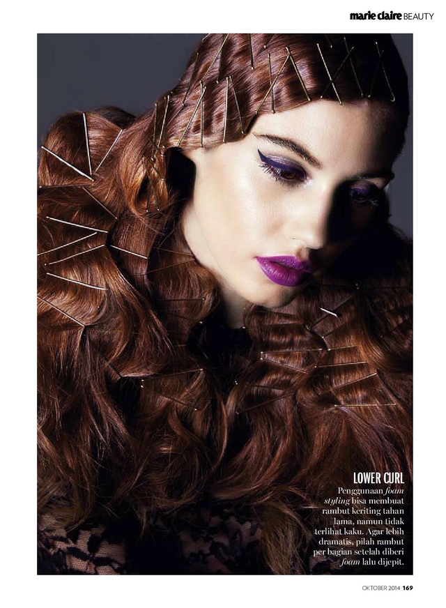 CURLS for Marie Claire ID.  Photographer: Dorit Thies, Makeup: Dana Delaney, Model: Alex Long Hair: Ashley Lynn Hall using Amika