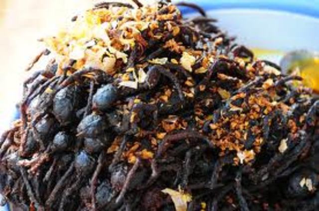 Deep-fried tarantula