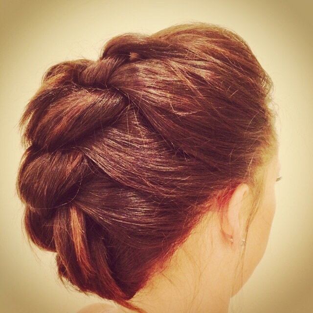 Braided faux hawk