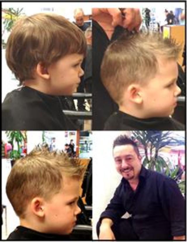 Deegan's new look - Mohawk.