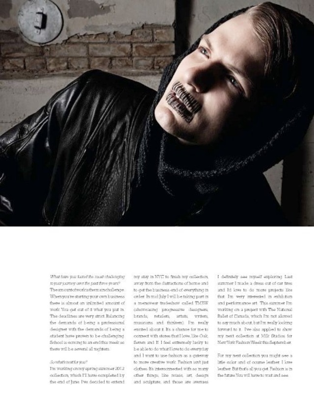 Sid Neigum photo shoot for Georgie magazine