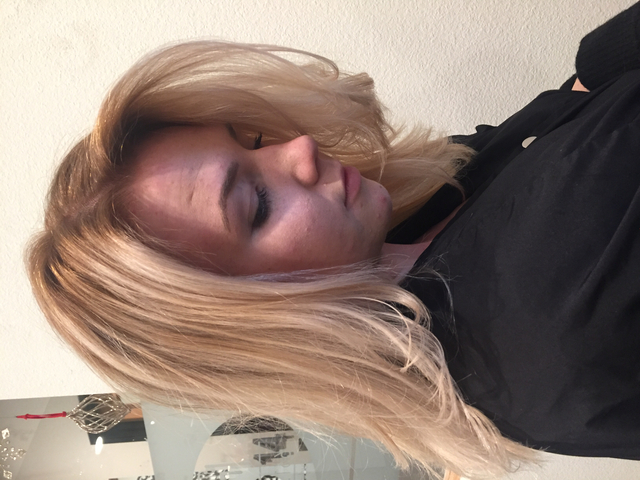 Rooted blonde. 