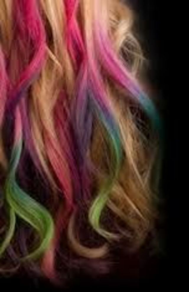 chalked hair