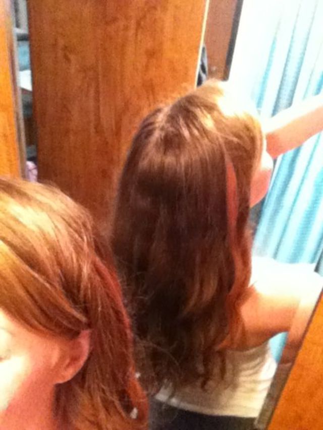 chalked hair