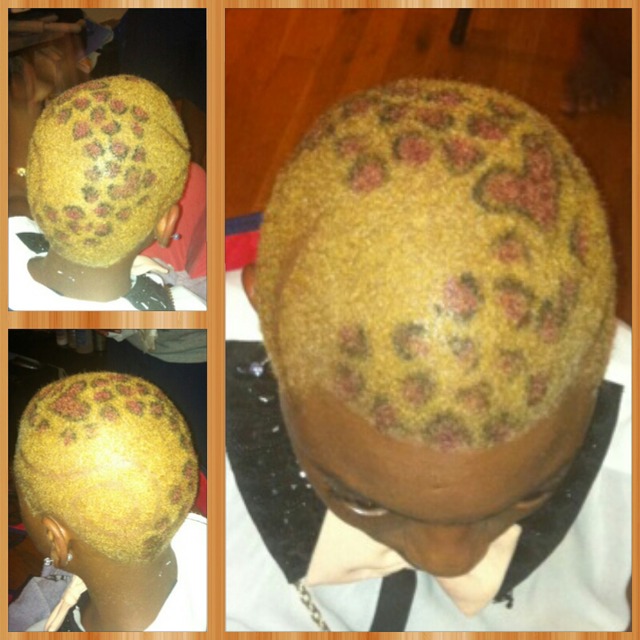 cheetah print swirl with a touch of luv