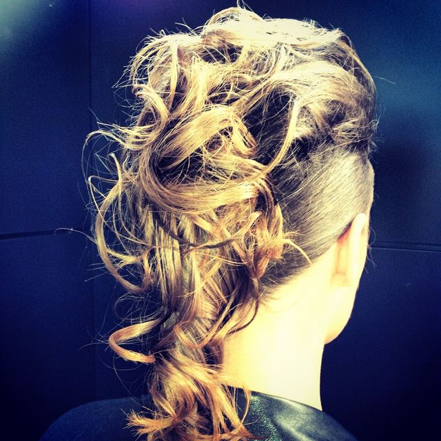 chignon crête