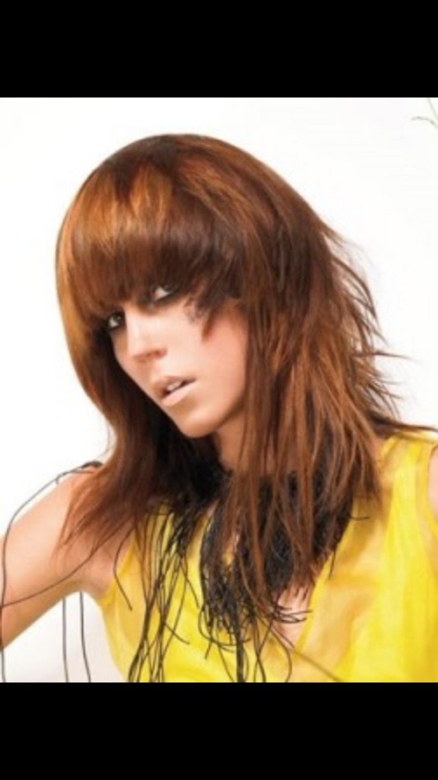 choppy, bangs