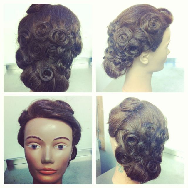 classic pin curl up do 