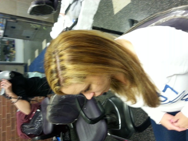 color and blow out