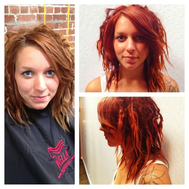 colorful dreads