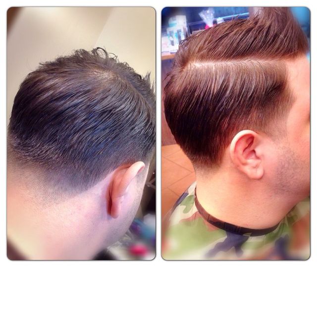 comb over with a slight lift 